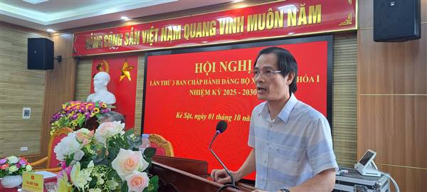 Hội nghị lần thứ 3, Ban chấp hành Đảng bộ xã Kẻ Sặt khóa I, nhiệm kỳ 2025-2030