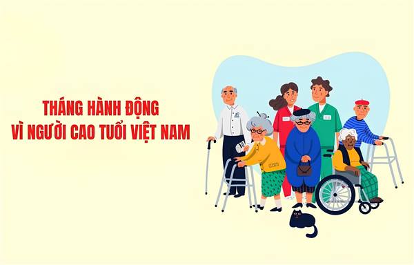 Tuyên truyền về chủ đề Tháng hành động quốc gia vì người cao tuổi
