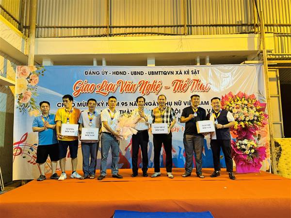 Nhiều hoạt động chào mừng thành công Đại hội MTTQ và các tổ chức chính trị xã hội xã Kẻ Sặt lần thứ I, nhiệm kỳ 2025-2030; chào mừng kỷ niệm 95 năm ngày Phụ nữ Việt Nam 20/10