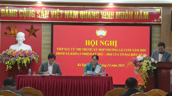 Đại biểu HĐND xã Kẻ Sặt tiếp xúc cử tri trước kỳ họp HĐND thường lệ cuối năm 2025
