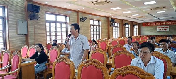 UBND xã Kẻ Sặt tổ chức Hội nghị đánh giá công tác thu gom xử lý rác thải trên địa bàn các thôn khu vực Vĩnh Hồng 