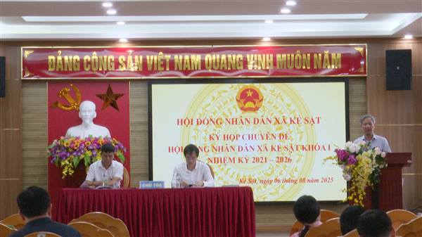 Hội đồng nhân dân xã Kẻ Sặt tổ chức kỳ họp thứ 2 – Kỳ họp chuyên đề, HĐND xã Khóa I, nhiệm kỳ 2021-2026
