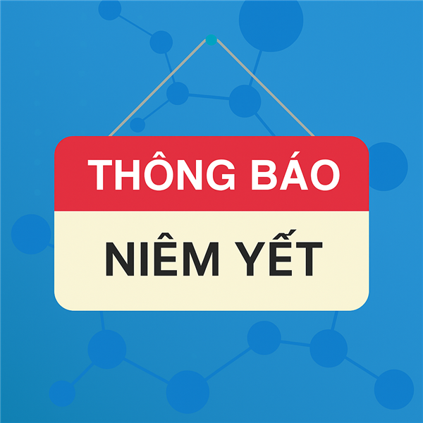 Thông báo niêm yết về văn bản phân chia tài sản