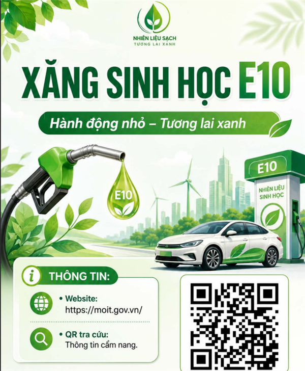 Tuyên truyền kinh doanh và sử dụng xăng sinh học E10 trên địa bàn xã
