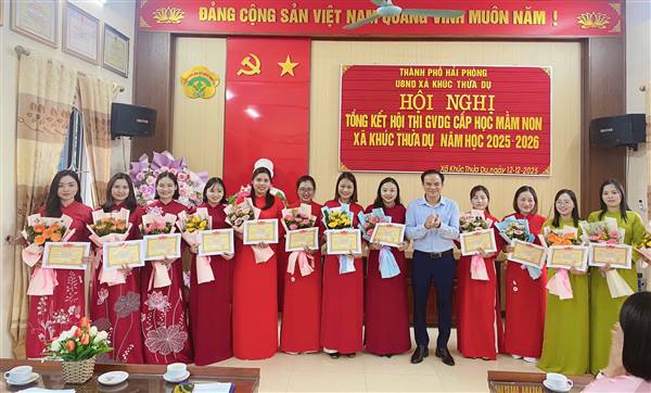 XÃ KHÚC THỪA DỤ TỔNG KẾT HỘI THI GIÁO VIÊN DẠY GIỎI CẤP MẦM NON NĂM HỌC 2025–2026