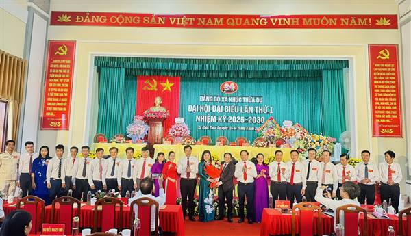 ĐẠI HỘI ĐẢNG BỘ XÃ KHÚC THỪA DỤ LẦN THỨ I, NHIỆM KỲ 2025 - 2030 THÀNH CÔNG TỐT ĐẸP.