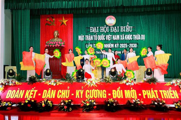 XÃ KHÚC THỪA DỤ TỔ CHỨC THÀNH CÔNG ĐẠI HỘI ĐẠI BIỂU MTTQ VIỆT NAM XÃ LẦN THỨ 1, NHIỆM KỲ 2025-2030.