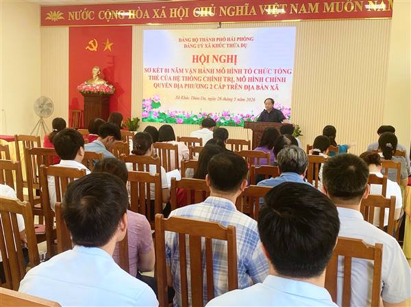 Xã Khúc Thừa Dụ sơ kết 1 năm thực hiện mô hình chính quyền địa phương 2 cấp