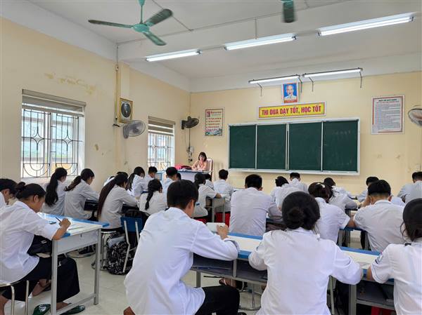 Học sinh xã Khúc Thừa Dụ sẵn sàng bước vào kỳ thi tuyển sinh lớp 10 THPT