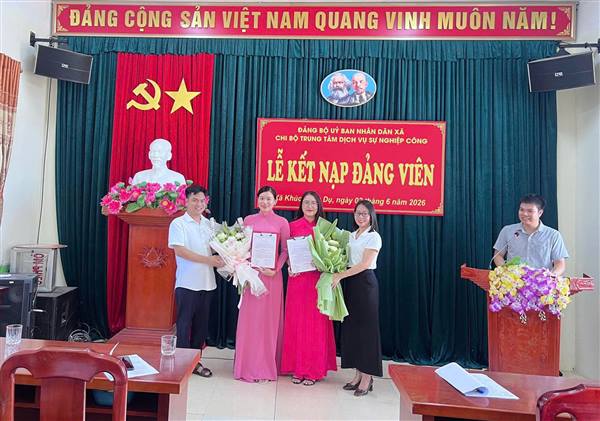 XÃ KHÚC THỪA DỤ ĐẨY MẠNH CÔNG TÁC PHÁT TRIỂN ĐẢNG VIÊN.