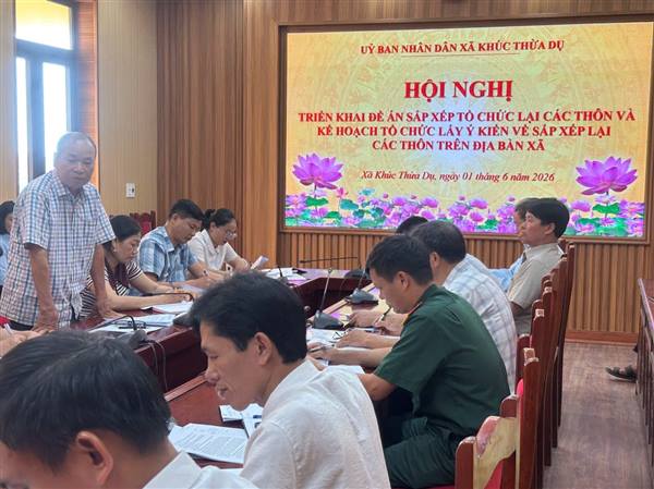 Xã Khúc Thừa Dụ chủ động sắp xếp đội ngũ người hoạt động không chuyên trách ở thôn theo hướng tinh gọn, hiệu quả