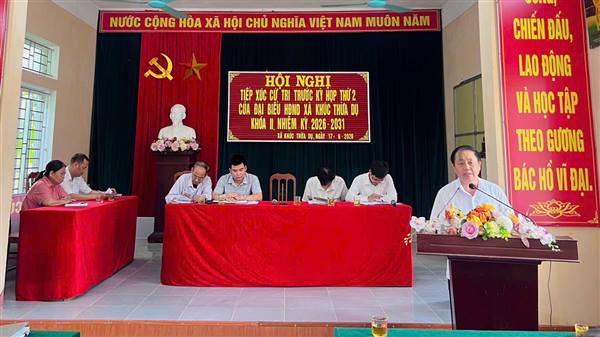 Các tổ đại biểu HĐND xã Khúc Thừa Dụ tiếp xúc cử tri trước kỳ họp thứ hai