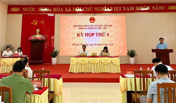 HĐND xã Khúc Thừa Dụ tổ chức Kỳ họp thứ 4 (Kỳ họp đột xuất) thông qua 6 nghị quyết quan trọng.