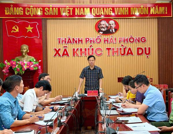 UBND xã Khúc Thừa Dụ triển khai nhiệm vụ trọng tâm phát triển kinh tế - xã hội tháng 9/2026