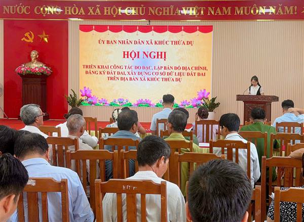 Xã Khúc Thừa Dụ triển khai công tác đo đạc, xây dựng cơ sở dữ liệu đất đai và thu thuế sử dụng đất phi nông nghiệp năm 2026