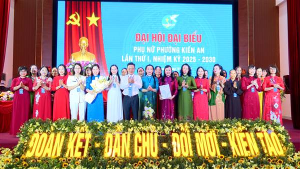 Hội Liên hiệp Phụ nữ phường Kiến An long trọng tổ chức Đại hội đại biểu Phụ nữ phường lần thứ nhất, nhiệm kỳ 2025 - 2030