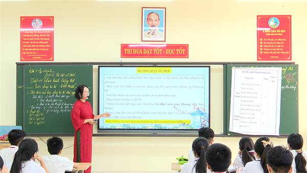 Trường THCS Bắc Sơn tổ chức chuyên đề cấp cụm trường “Ứng dụng AI vào giảng dạy Ngữ Văn 8 phần thực hành Tiếng Việt”