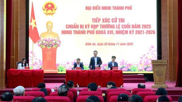 Đại biểu HĐND thành phố tiếp xúc cử tri phường Kiến An và phường Phù Liễn chuẩn bị kỳ họp thường lệ cuối năm 2025 HĐND thành phố khóa XVI, nhiệm kỳ 2021 - 2026