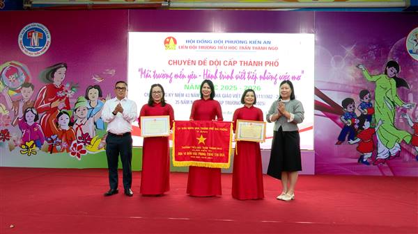 Liên đội trường Tiểu học Trần Thành Ngọ tổ chức chuyên đề Đội cấp thành phố “Mái trường mến yêu – Hành trình viết tiếp những ước mơ” năm học 2025 – 2026