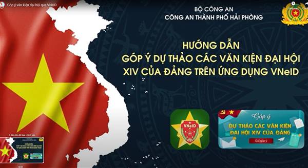 Tổ chức lấy ý kiến Nhân dân vào các dự thảo văn kiện Đại hội XIV của Đảng qua ứng dụng VNeID