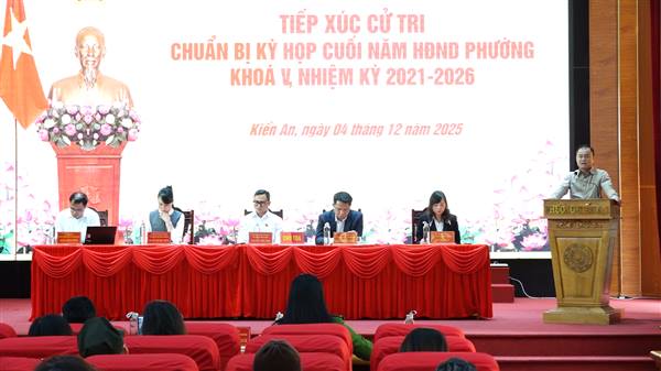 Đại biểu HĐND phường tiếp xúc cử tri chuẩn bị kỳ họp cuối năm 2025 HĐND phường khoá V, nhiệm kỳ 2021-2026