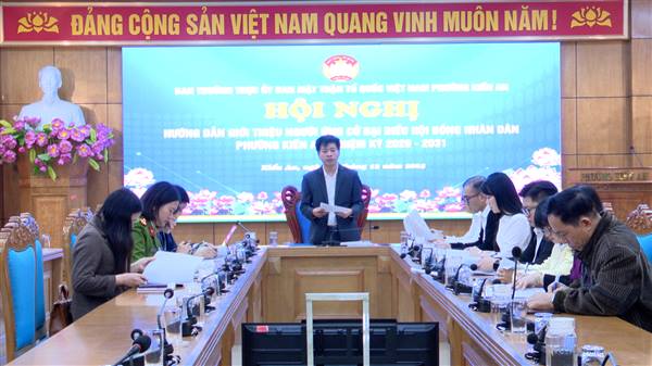 Hội nghị hướng dẫn giới thiệu người ứng cử đại biểu Hội đồng nhân dân phường nhiệm kỳ 2026-2031