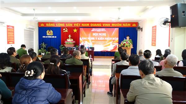 Công an phường tổ chức diễn đàn “Lắng nghe ý kiến Nhân dân”