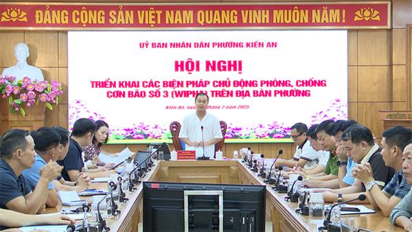 Phường Kiến An chủ động, tích cực, khẩn trương triển khai các biện pháp ứng phó với cơn bão số 3&nbsp;(WIPHA) 