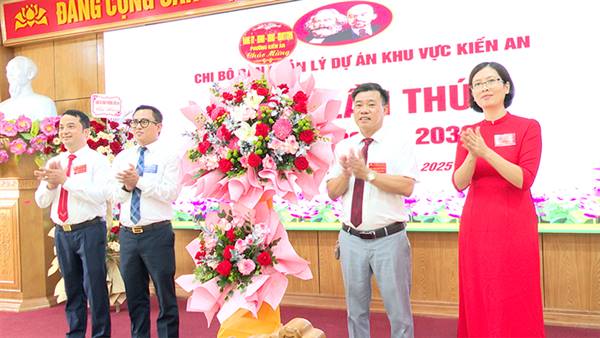 Đại hội Chi bộ Ban quản lý dự án khu vực Kiến An nhiệm kỳ 2025-2030