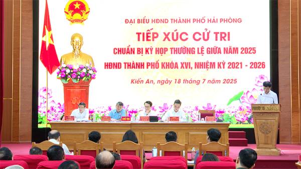 Đại biểu HĐND thành phố tiếp xúc cử tri phường Kiến An và phường Phù Liễn chuẩn bị kỳ họp thường lệ giữa năm 2025 HĐND thành phố khóa XVI, nhiệm kỳ 2021 – 2026