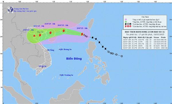 Công văn về việc khẩn trương thực hiện các biện pháp ứng phó với Bão số 3 năm 2025