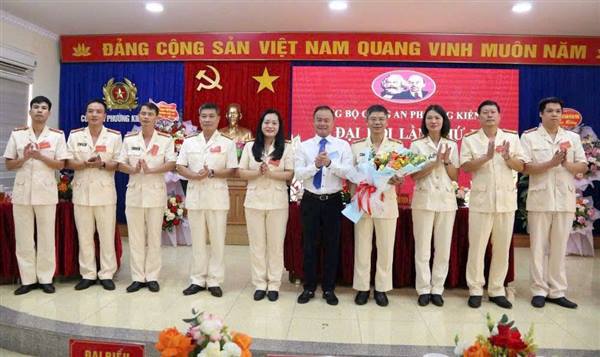 Đại hội Đảng bộ Công an phường Kiến An lần thứ I, nhiệm kỳ 2025-2030