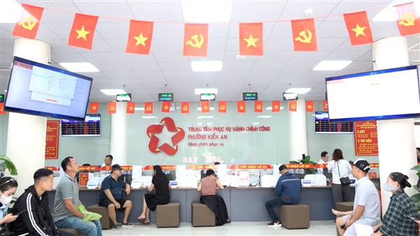 Trung tâm Phục vụ hành chính công phường Kiến An: Bước tiến quan trọng trong cải cách hành chính, phục vụ nhân dân

