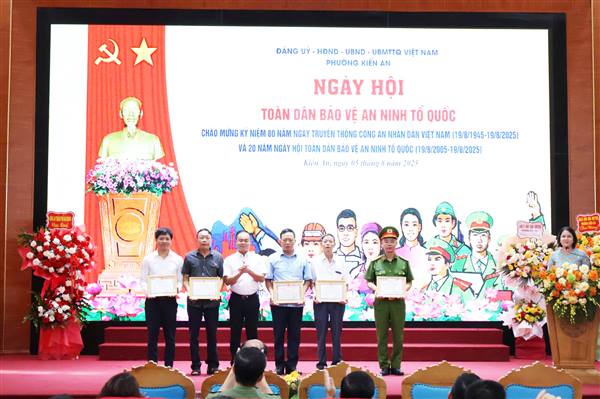 Phường Kiến An tổ chức “Ngày hội toàn dân bảo vệ an ninh Tổ quốc”