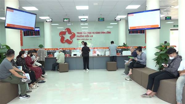  Trung tâm Phục vụ hành chính công phường Kiến An sau 01 tháng hoạt động: Tận tâm phục vụ Nhân dân