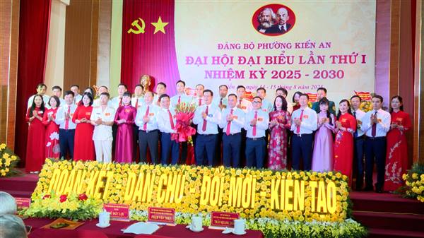 Đại hội đại biểu Đảng bộ phường Kiến An lần thứ I, nhiệm kỳ 2025 – 2030 thành công tốt đẹp 