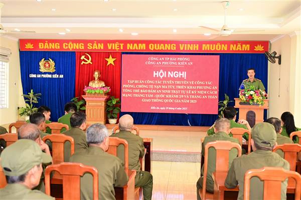 Hội nghị tập huấn tuyên truyền về công tác phòng, chống tệ nạn ma tuý, triển khai phương án tổng thể bảo đảm an ninh trật tự Lễ kỷ niệm 80 năm Cách mạng Tháng Tám, Quốc khánh 2/9 và Tháng an toàn giao thông Quốc gia năm 2025