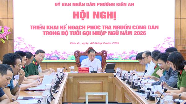 Hội nghị triển khai kế hoạch phúc tra nguồn công dân trong độ tuổi gọi nhập ngũ năm 2026