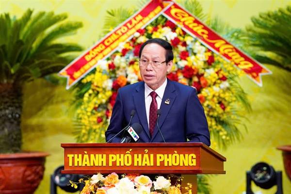 DIỄN VĂN KHAI MẠC CỦA ĐỒNG CHÍ BÍ THƯ THÀNH UỶ tại Đại hội đại biểu Đảng bộ thành phố Hải Phòng lần thứ I, nhiệm kỳ 2025-2030