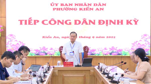UBND phường Kiến An tổ chức tiếp công dân định kỳ 