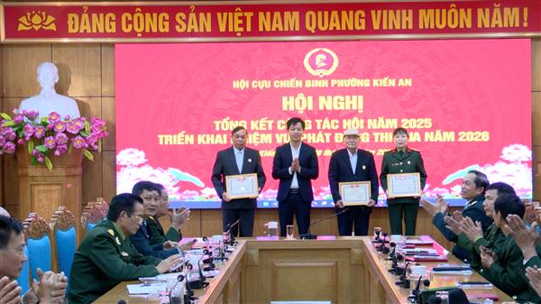 Hội Cựu chiến binh phường tổng kết công tác Hội năm 2025;  triển khai nhiệm vụ, phát động thi đua năm 2026