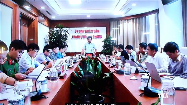 Phường  Kiến An tham dự Hội nghị trực tuyến thành phố về công tác quản lý hoạt động bến, bãi ven sông, kênh trục nội đồng trên địa bàn thành phố