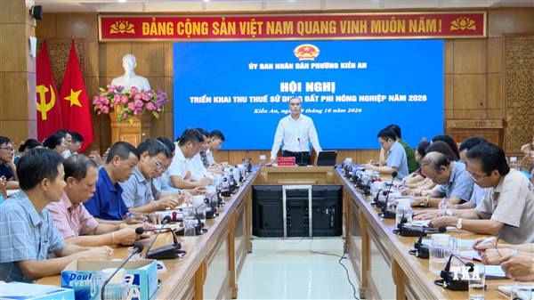 Triển khai thu thuế sử dụng đất phi nông nghiệp năm 2026 trên địa bàn phường Kiến An