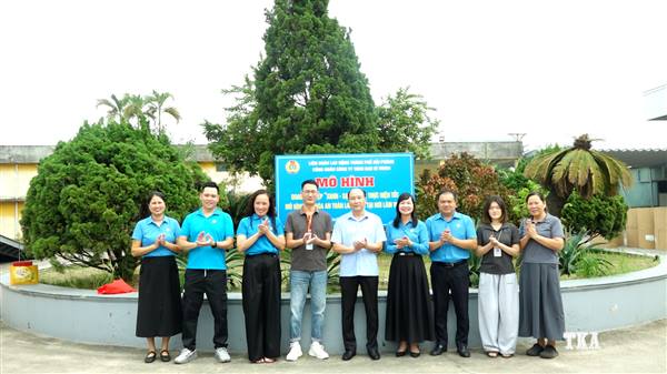 Gắn biển, ra mắt mô hình “Xanh - Sạch - Đẹp, thực hiện tốt văn hóa an toàn lao động tại nơi làm việc” tại Công đoàn Công ty TNHH Bao bì Quốc tế B&B, Công ty TNHH Bao bì Voion