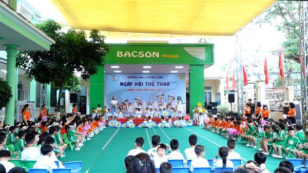 Trường Mầm non Bắc Sơn tổ chức chuyên đề “Ngày hội thể thao – Nâng cao tầm vóc Việt”