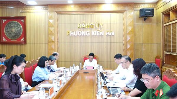 Hội nghị Ban Thường vụ Đảng uỷ phường kiểm điểm công tác lãnh đạo, chỉ đạo thực hiện nhiệm vụ tháng 4; phương hướng, nhiệm vụ tháng 5