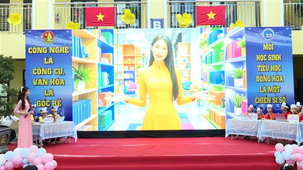 Liên đội trường Tiểu học Đồng Hòa tổ chức chuyên đề Đội cấp thành phố “Bình dân học vụ số trong giáo dục truyền thống văn hóa dân tộc”

