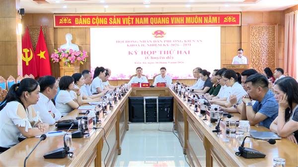 Kỳ họp thứ Hai (Kỳ họp chuyên đề) Hội đồng nhân dân phường khóa II, nhiệm kỳ 2026 - 2031 tổ chức nhằm xem xét, quyết định điều chỉnh, bổ sung (lần 2) Kế hoạch đầu tư công phường Kiến An năm 2026