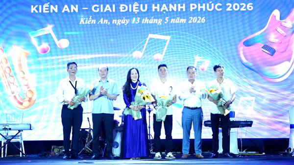 Đêm giao lưu các Ban nhạc “Kiến An – Giai điệu Hạnh phúc 2026”: Bùng cháy đam mê - Kết nối âm sắc