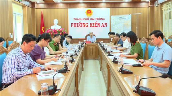 Họp nghe báo cáo về việc xây dựng Kế hoạch diễn tập Phòng thủ dân sự phường năm 2026